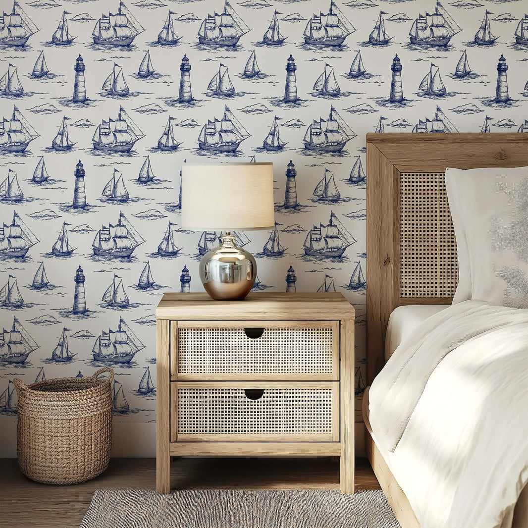 Designing a Coastal Airbnb or Vacation Rental with Wallpaper That Wows