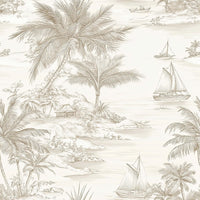 French Toile Wallpaper