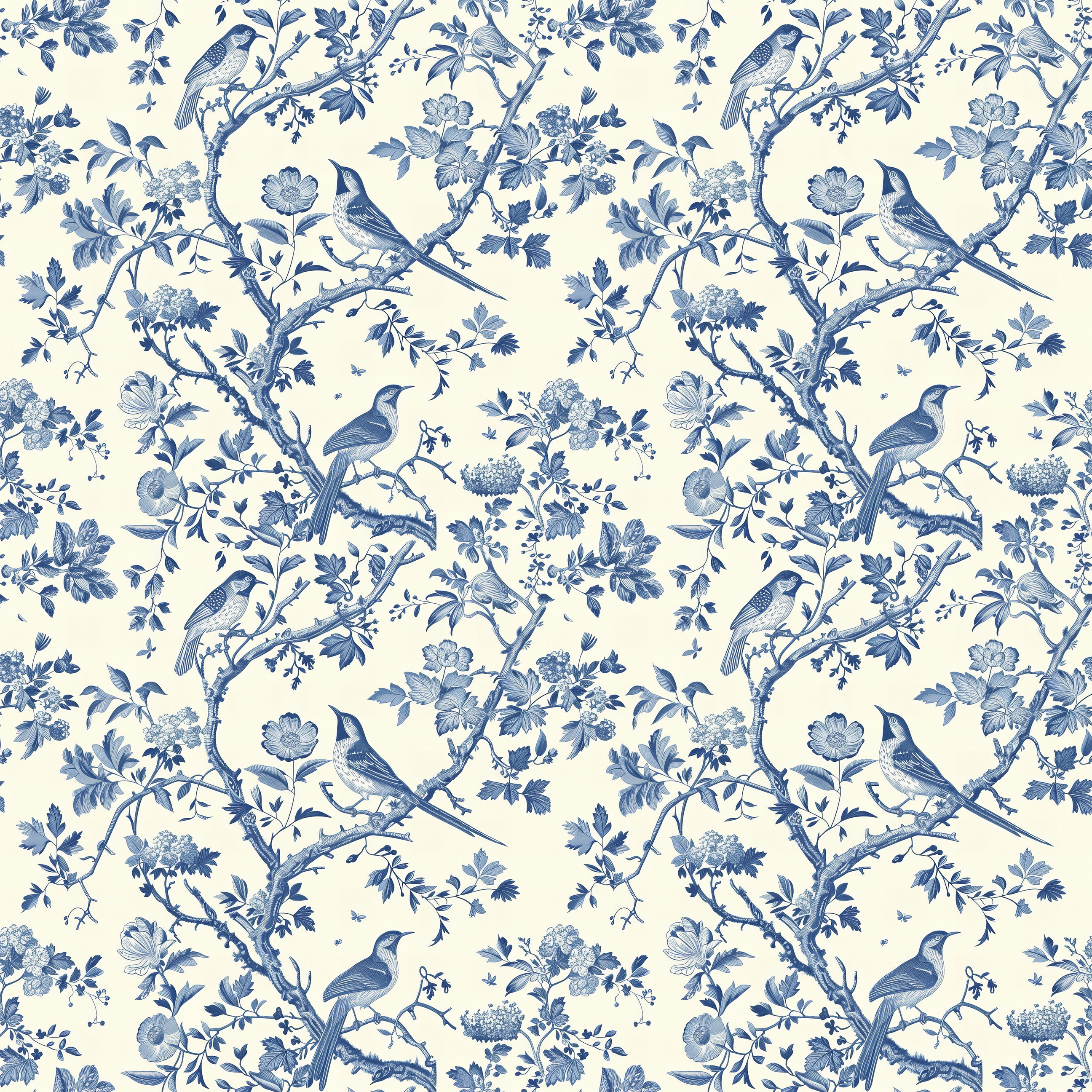 Vintage Aviary Tapestry Wallpaper