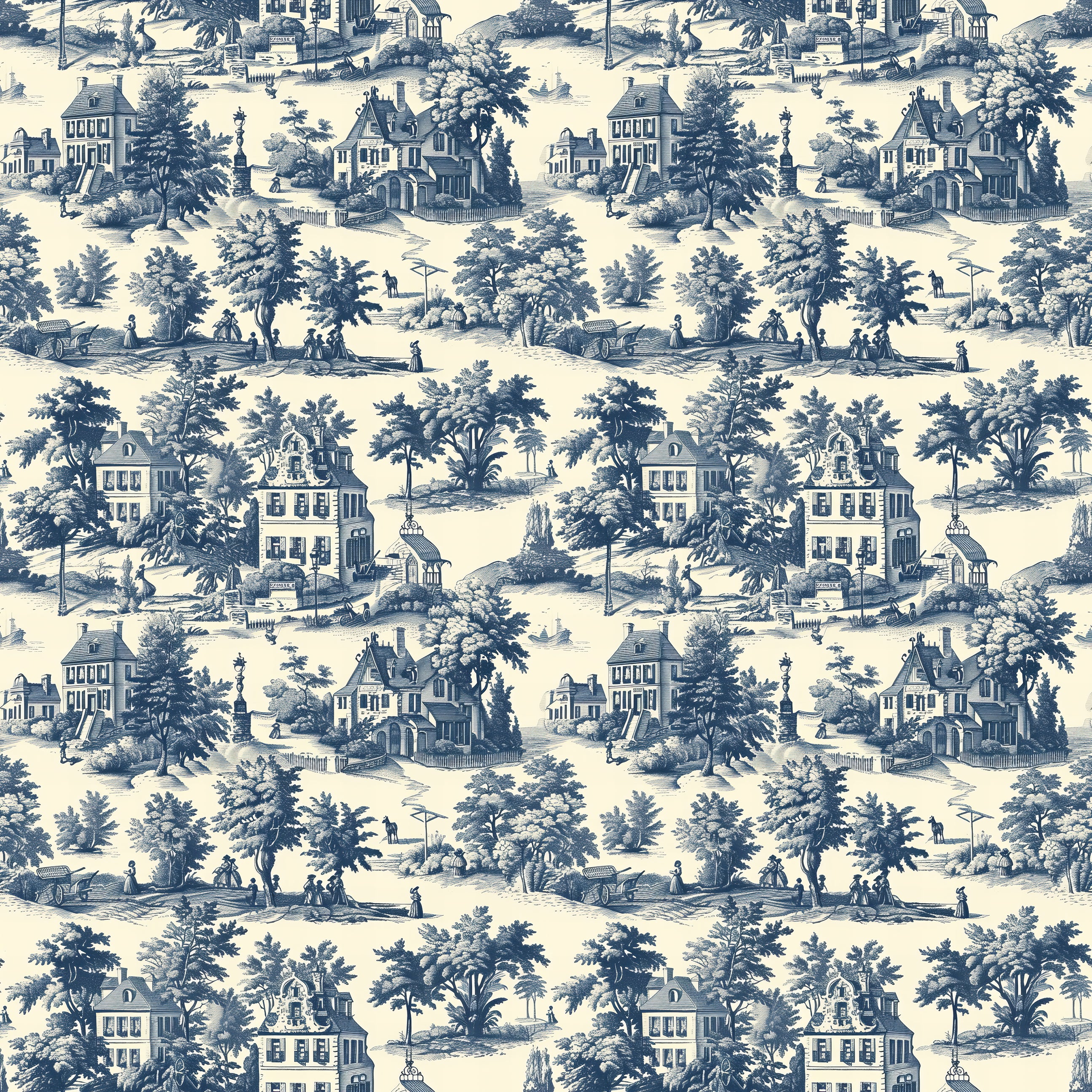 Colonial Charmscape Wallpaper