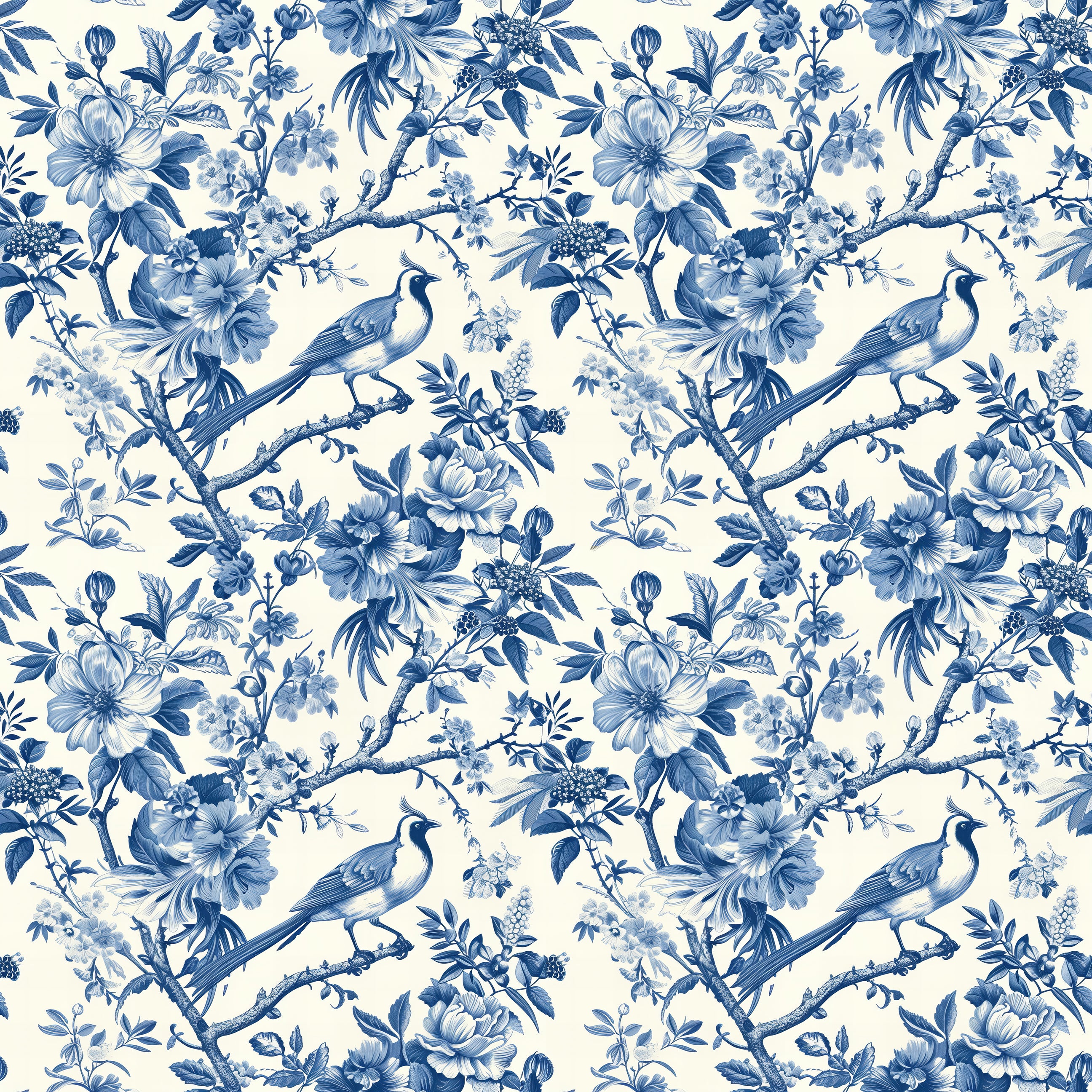 Chinoiserie Sky Garden Wallpaper