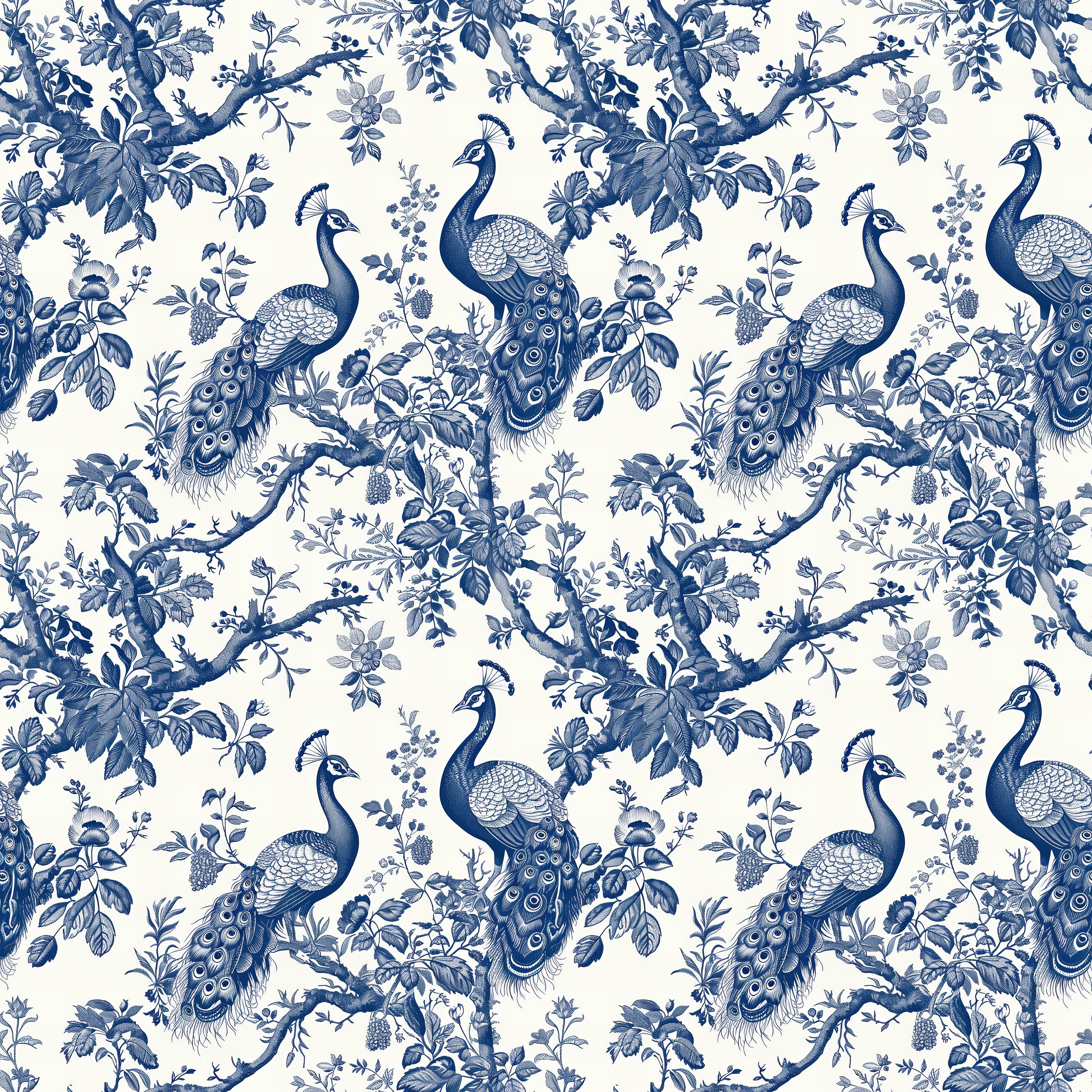 Peacocks of Versailles Wallpaper