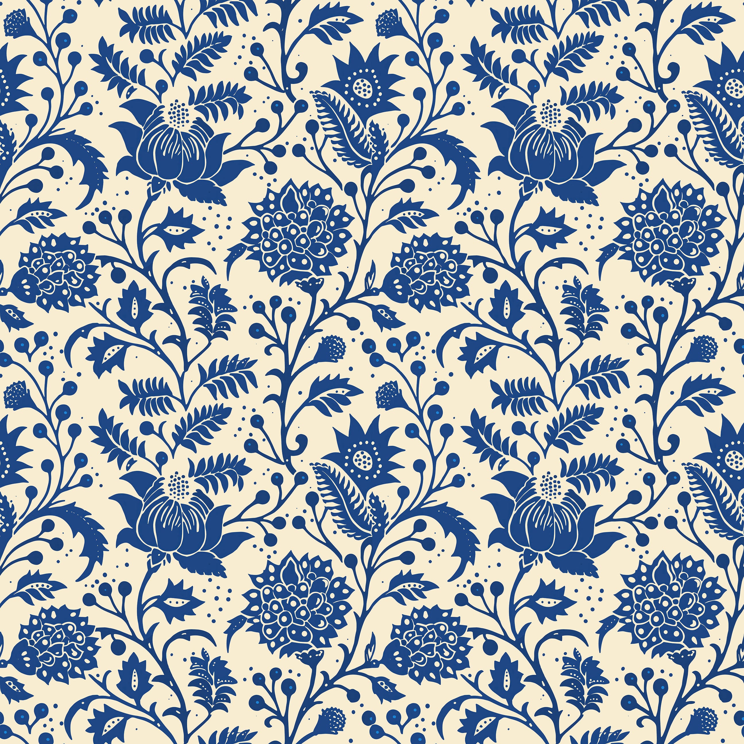 Scandi Bloom Tapestry Wallpaper