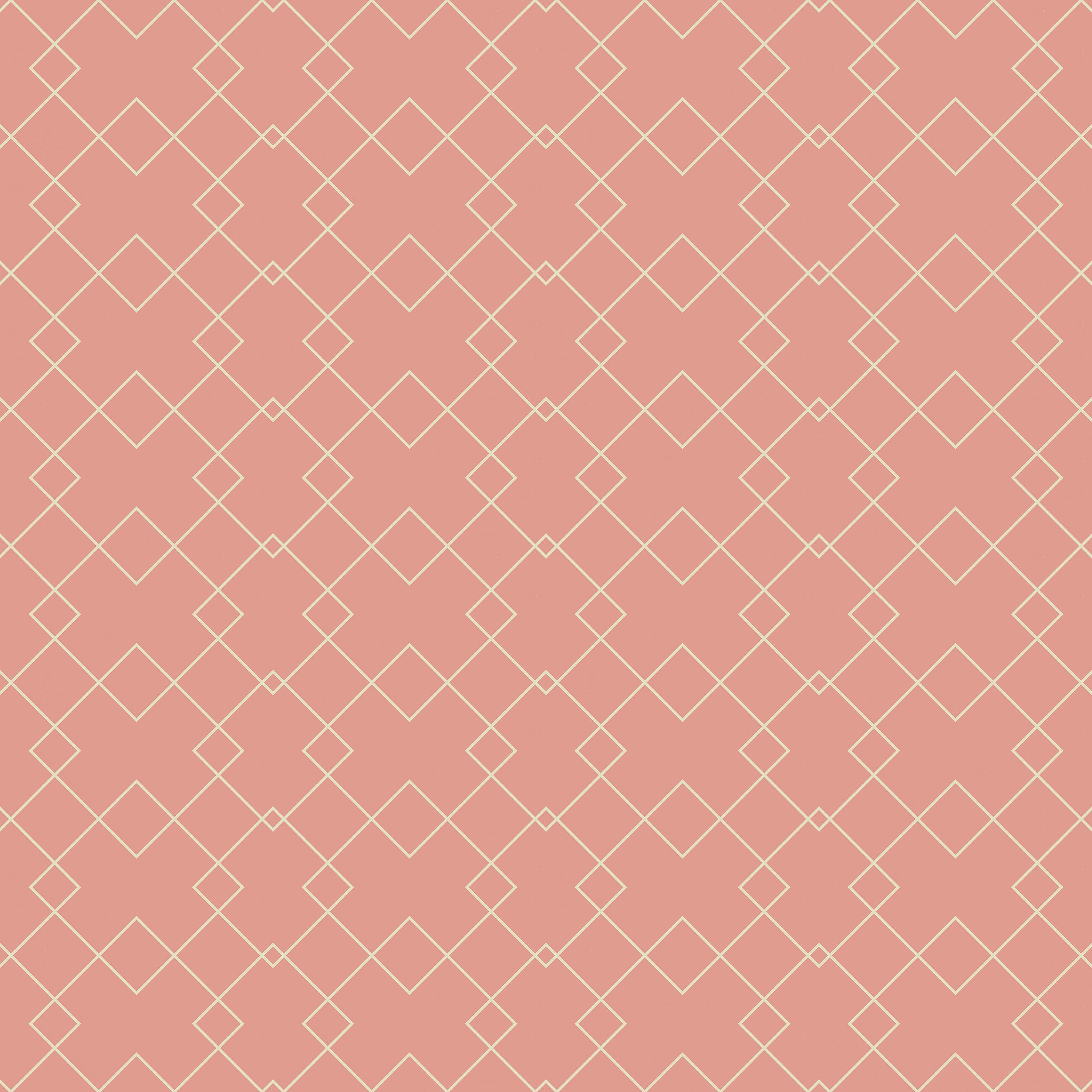 Peach Prism Pattern Wallpaper