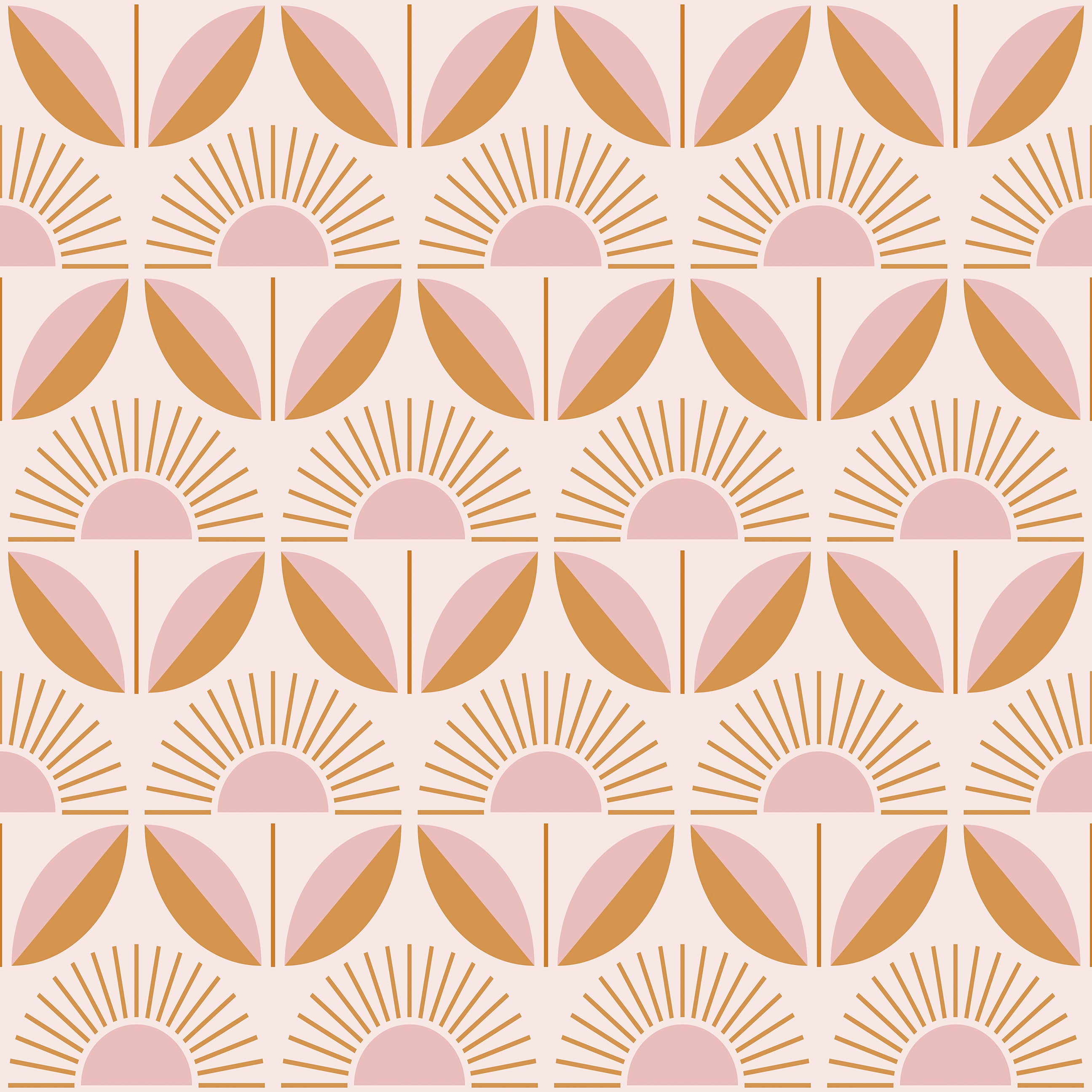 Scandi Sunbeam Bloom Wallpaper