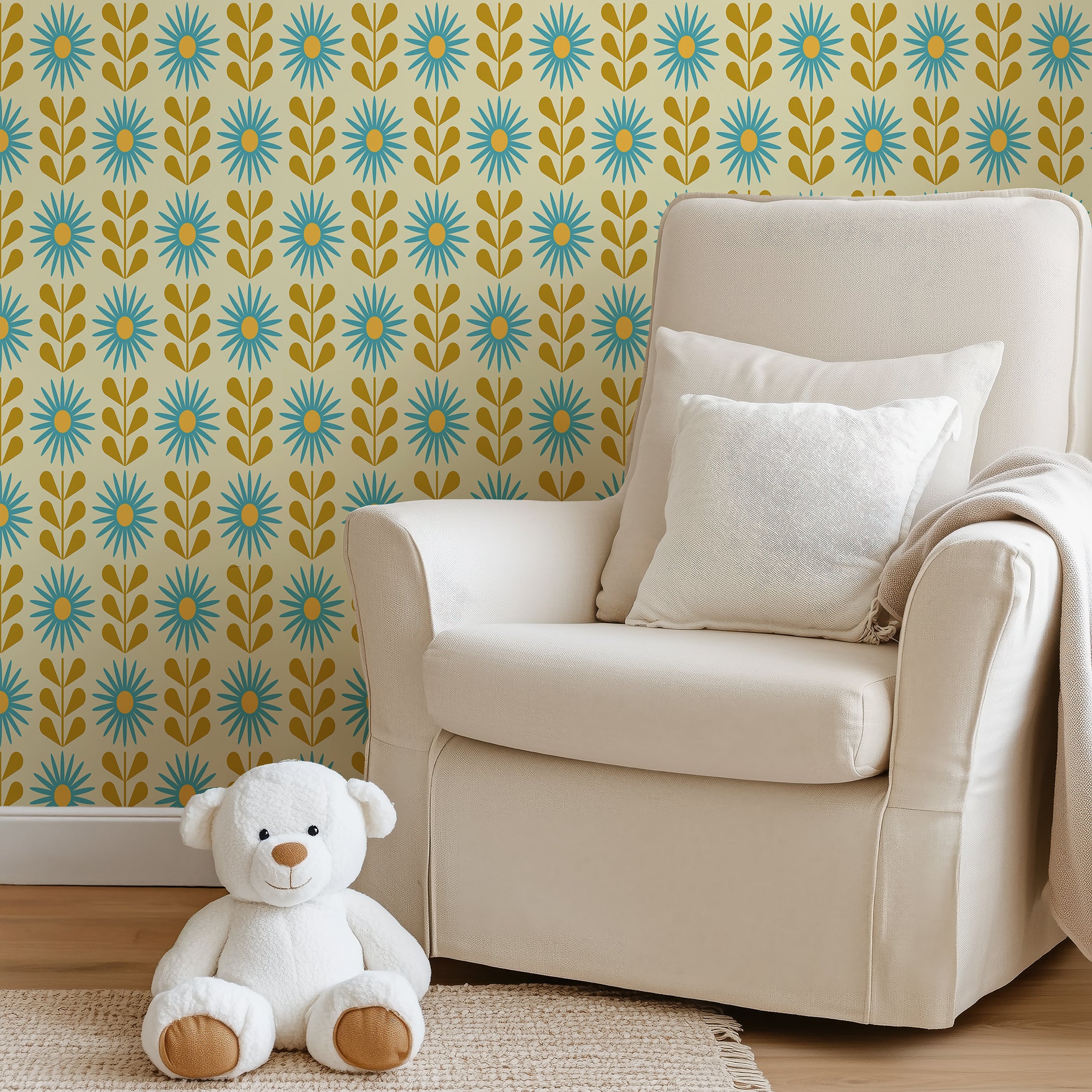 Sunbeam Garden Wallpaper