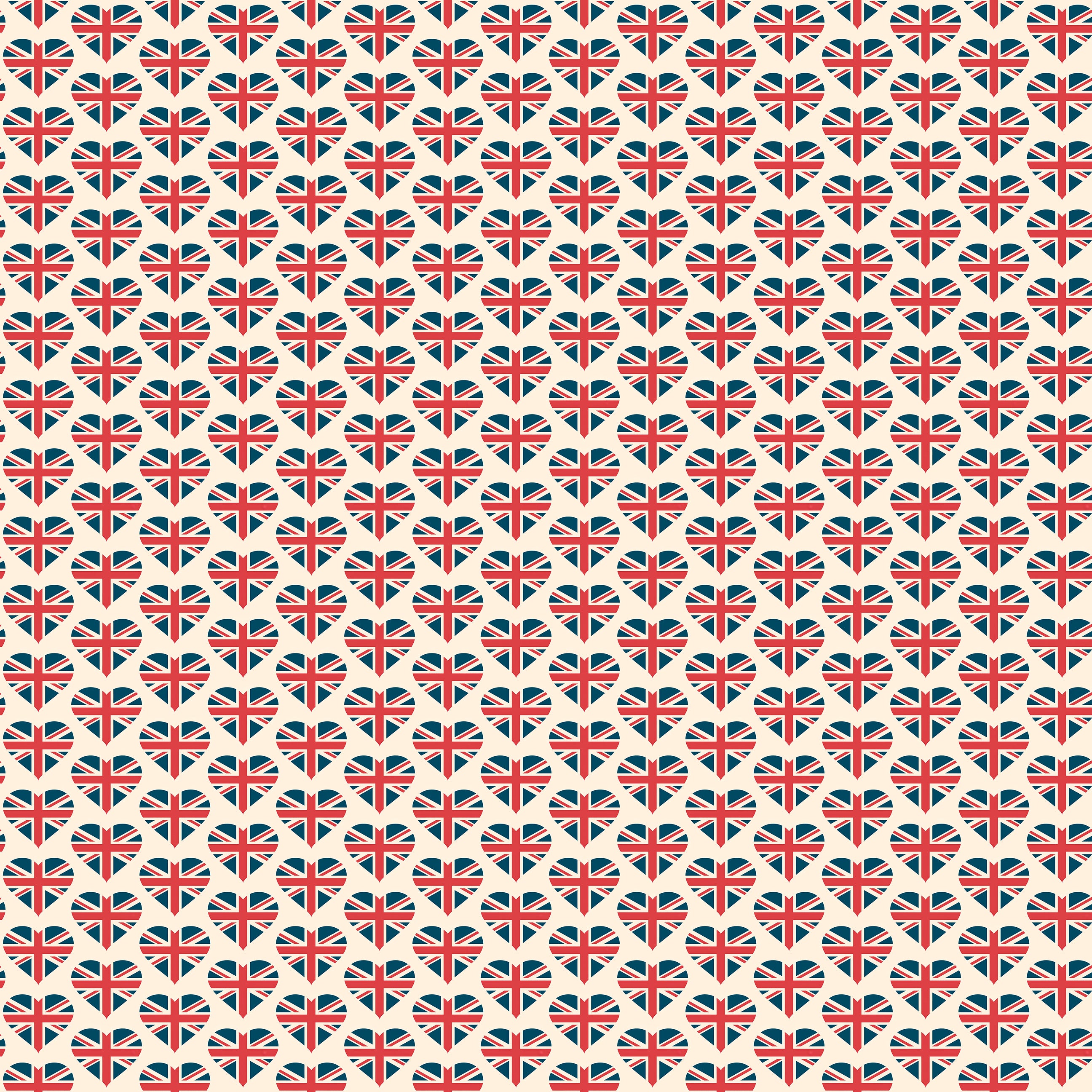 Royal Love Pattern Wallpaper