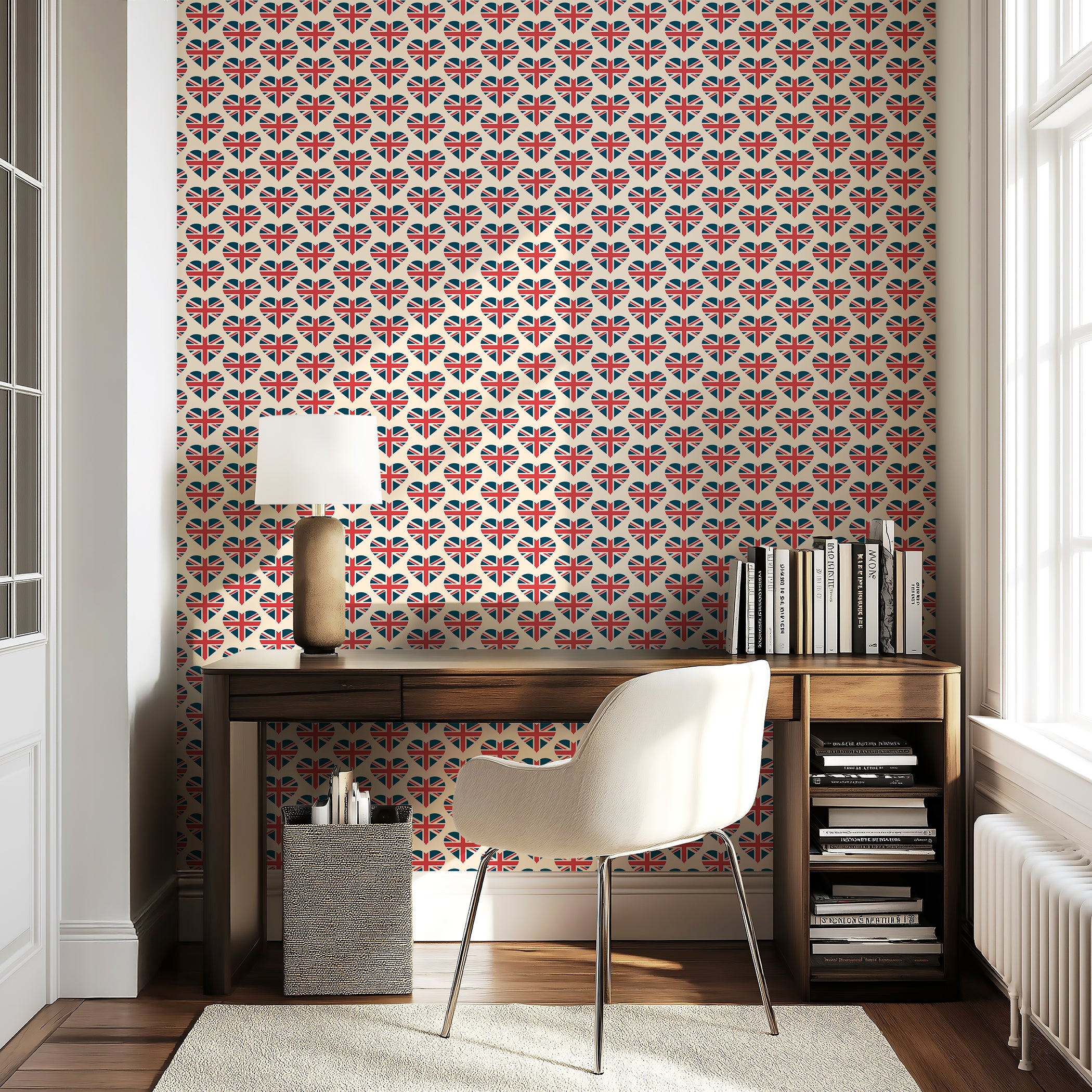 Royal Love Pattern Wallpaper