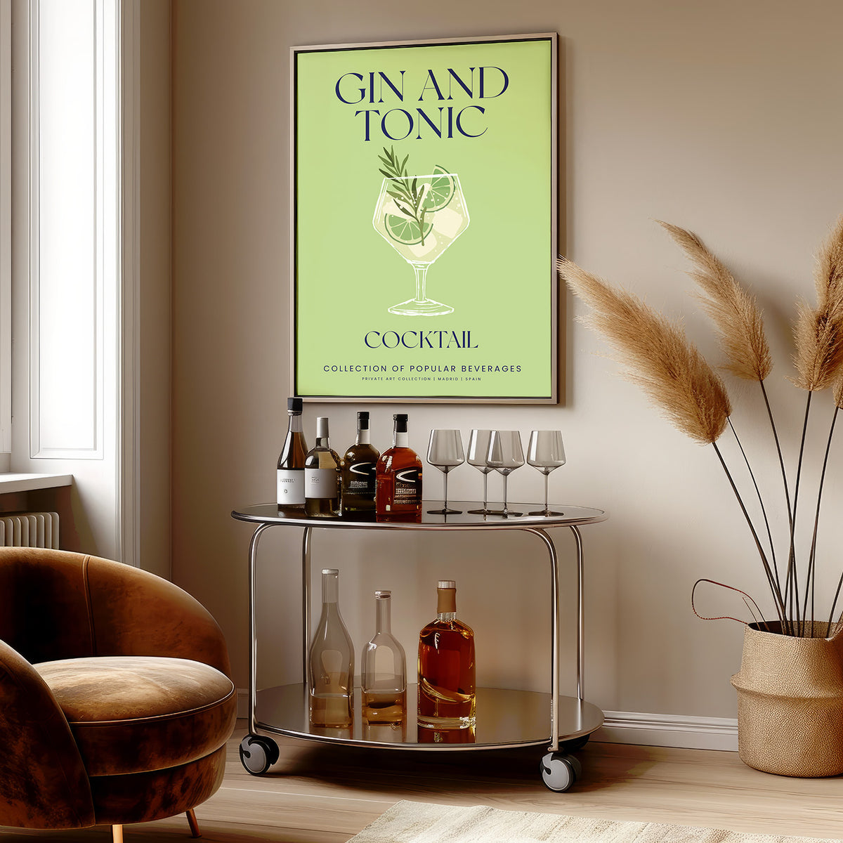 Gin and Tonic Cocktail