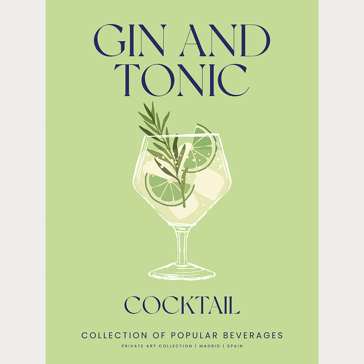 Gin and Tonic Cocktail