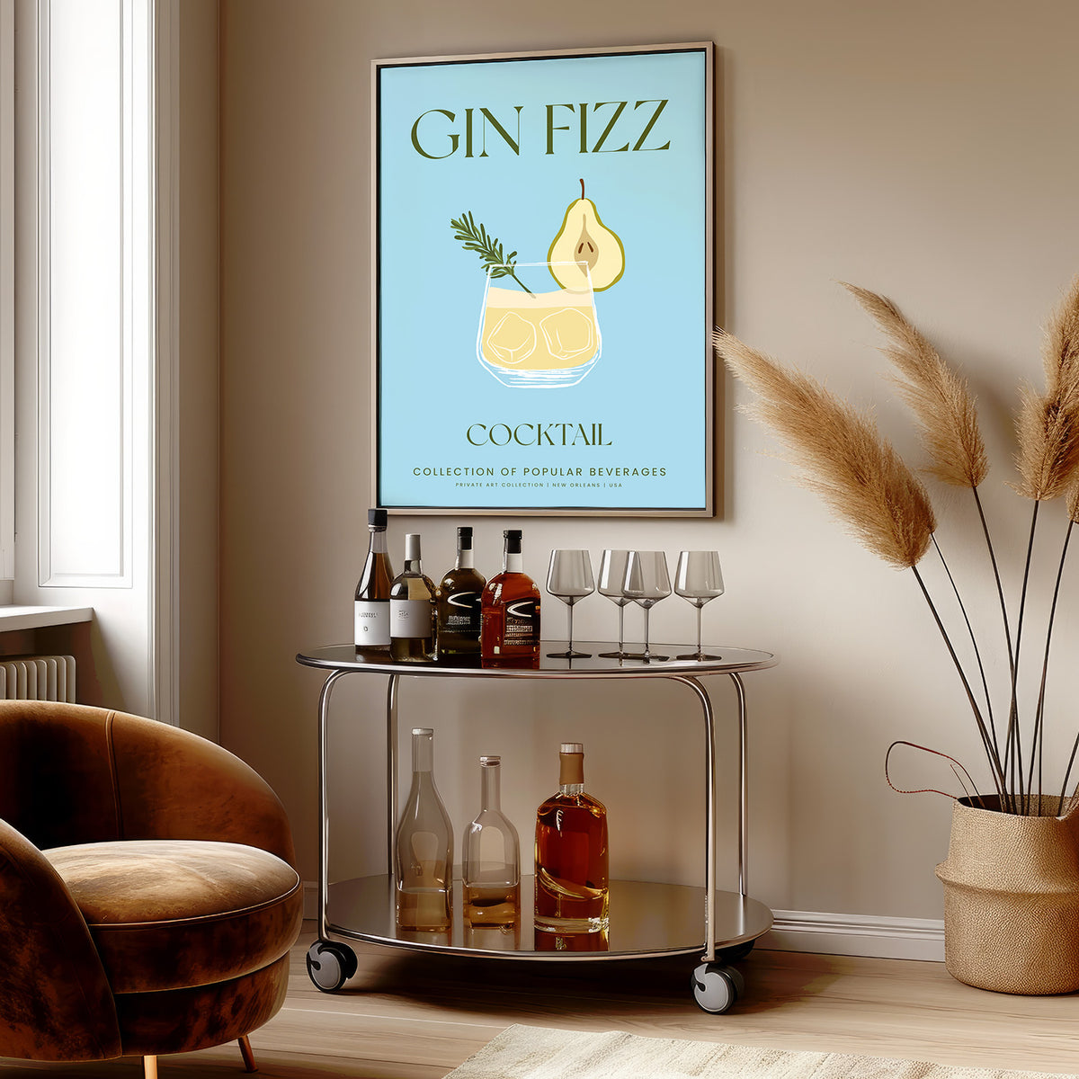 Gin Fizz Cocktail