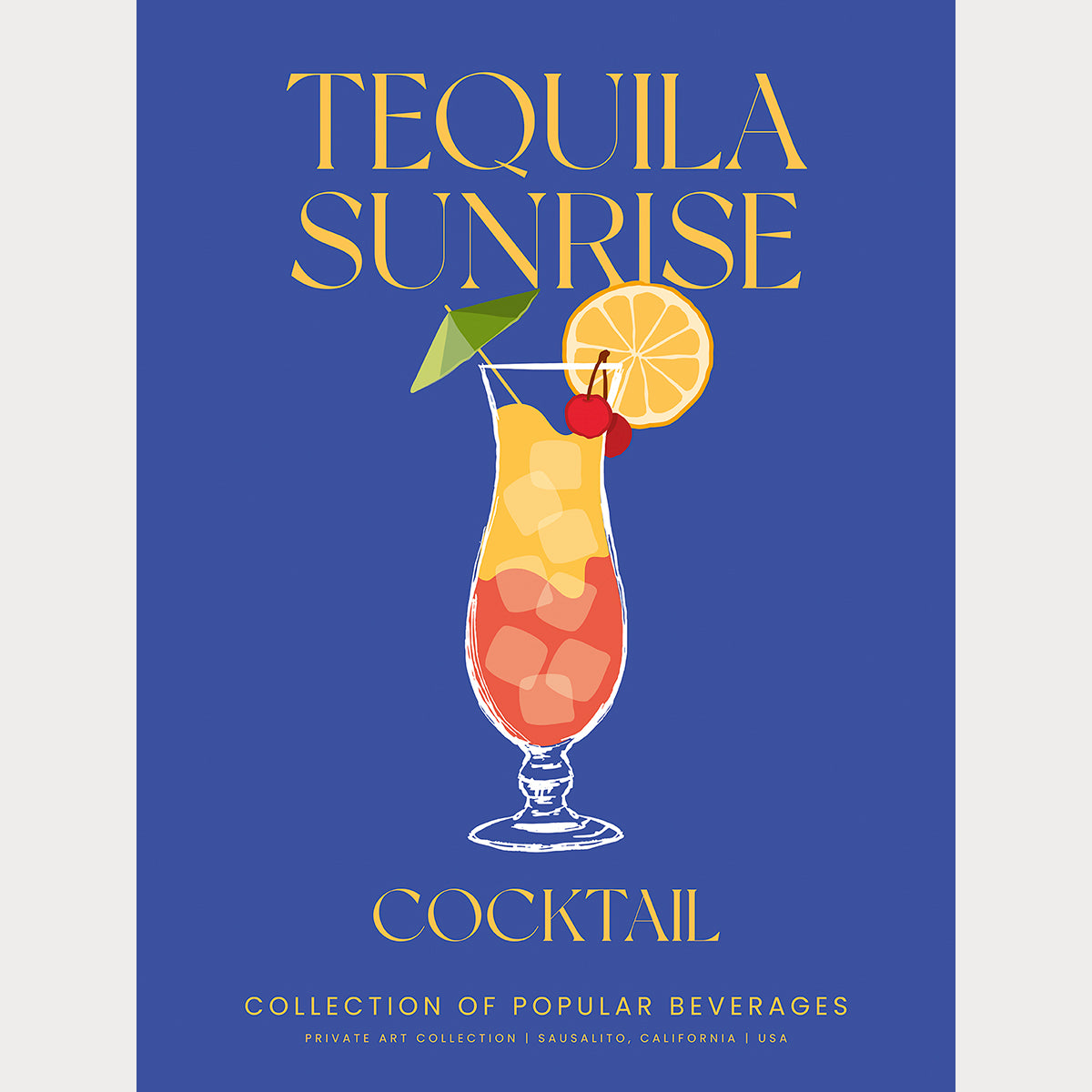 Tequila Sunrise Cocktail