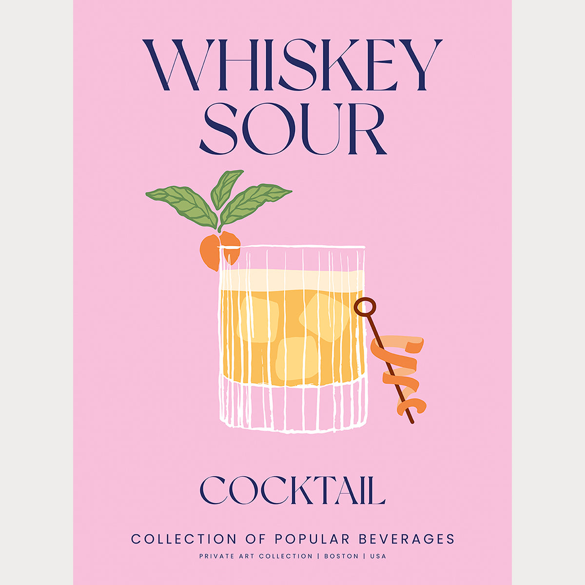 Whiskey Sour Cocktail